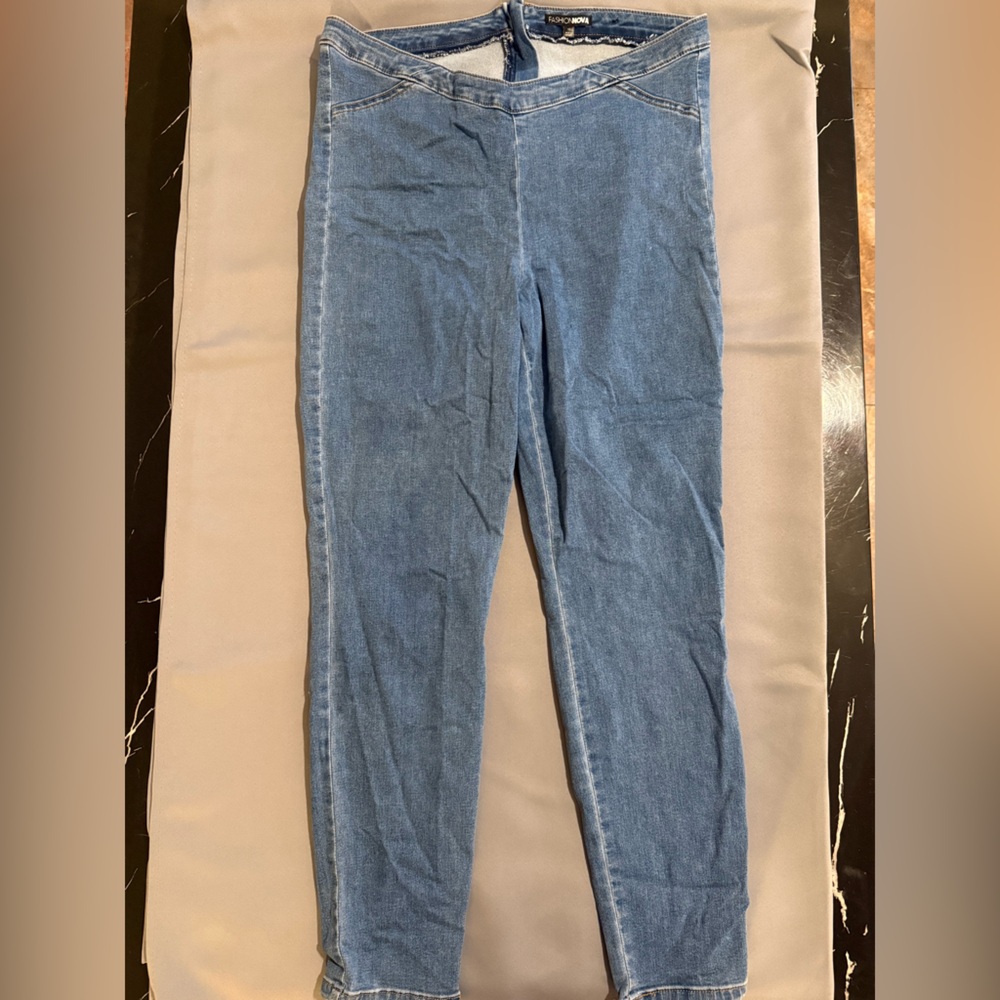 Fashion Nova Blue Jeggings